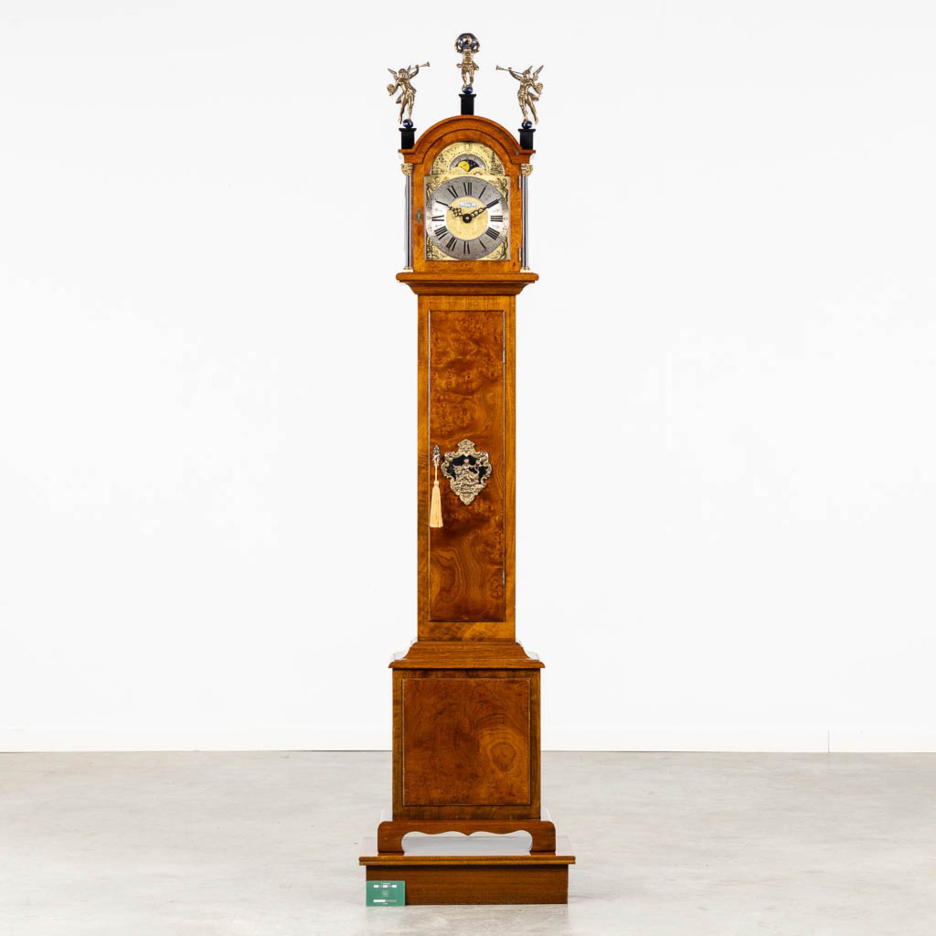Warminck, a small and decorative grandfather clock, 20th C. (L:28 x W:48 x H:193 cm) - Image 2 of 13