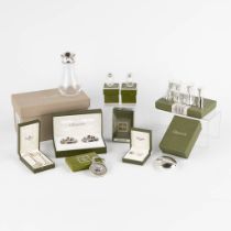 Christofle France, a collection of 10 pieces of silver-plated and silver table accessories. (H:14 x