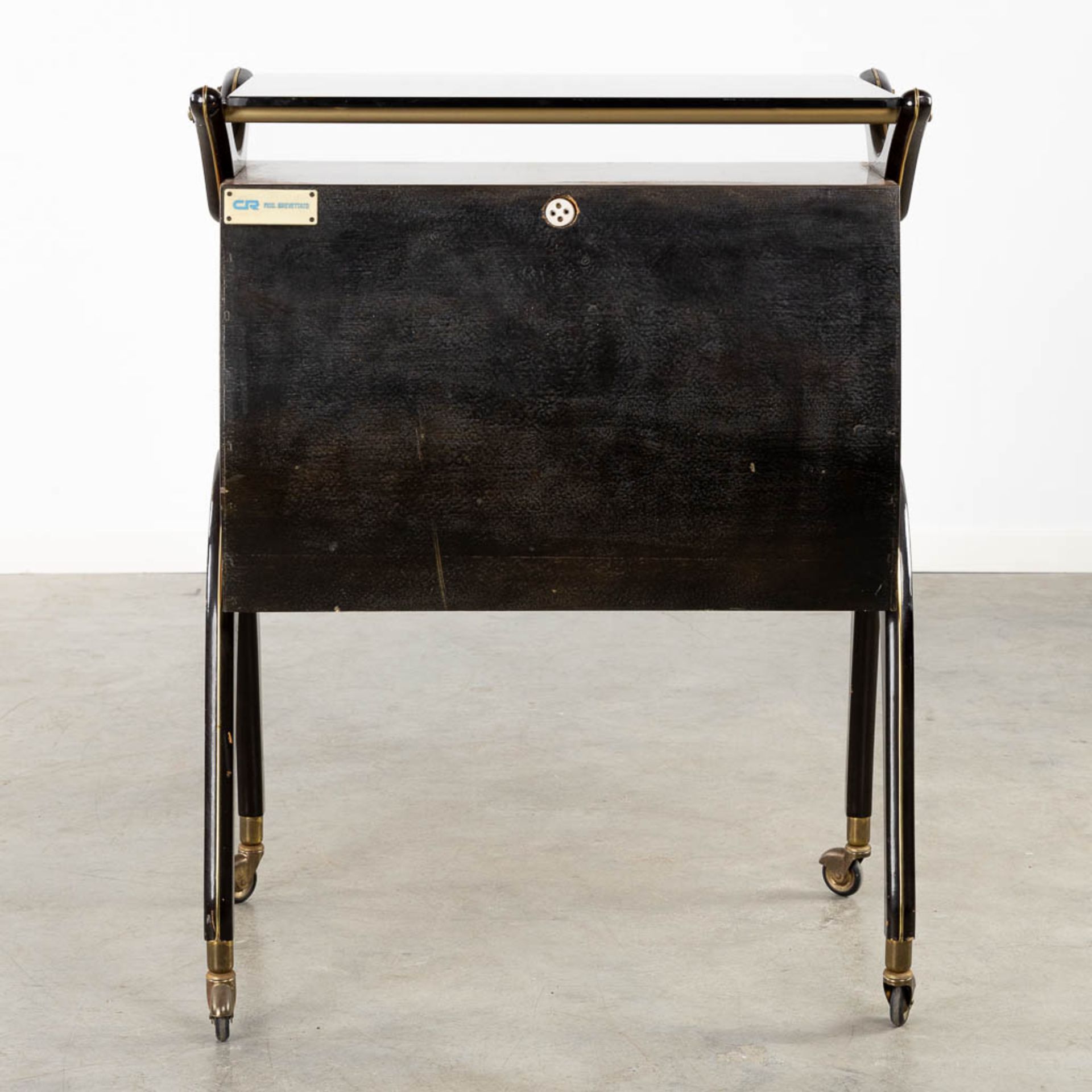 Cesare LACCA (1929)(attr.) 'Mid-Century Bar Cabinet' with a glass top. (L:42 x W:72 x H:92 cm) - Image 8 of 15