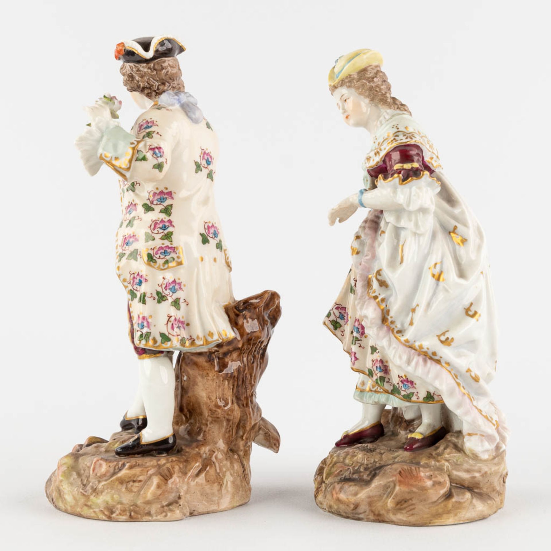 Six Polychrome porcelain figurines, Wilhemsfeld, Vienna, Haas &amp; Czjzek, Schlaggenwald. (W:22 x H - Image 19 of 34