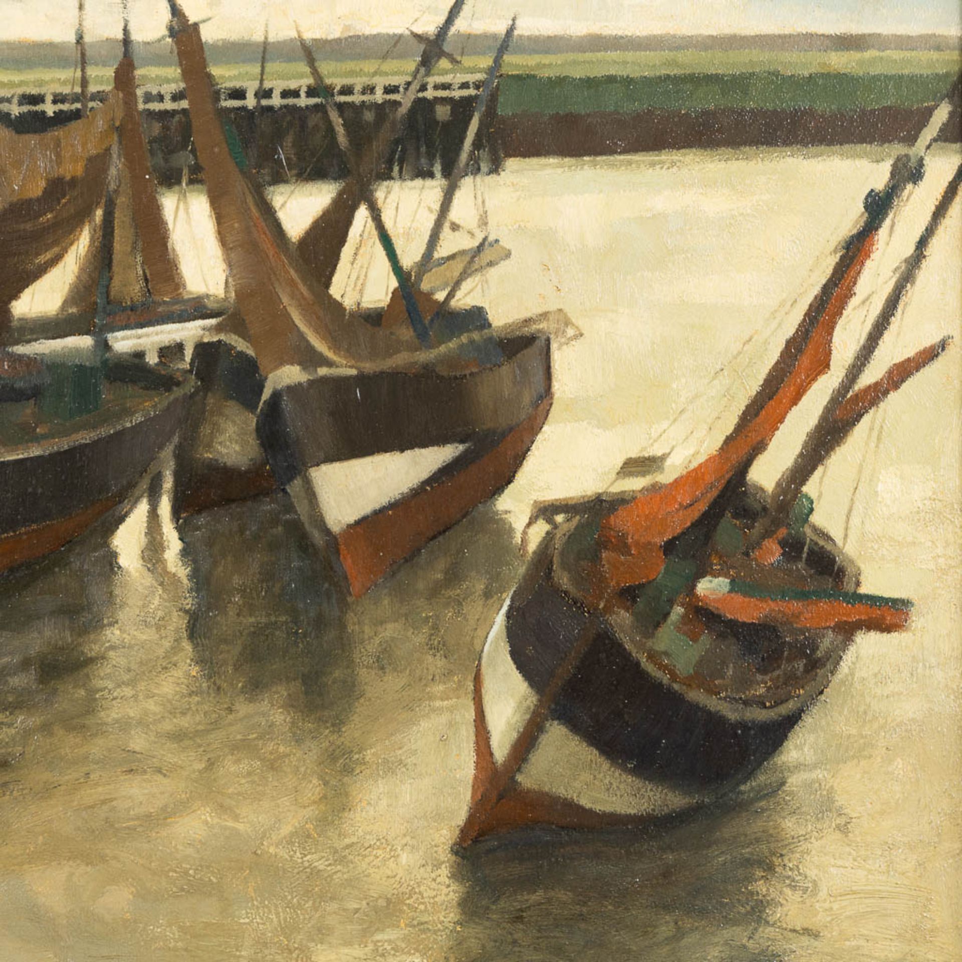 A decorative pair of paintings, 'Marine', oil on panel. Signed 'Henry De Tanoy'. (W:61 x H:59 cm) - Bild 6 aus 12