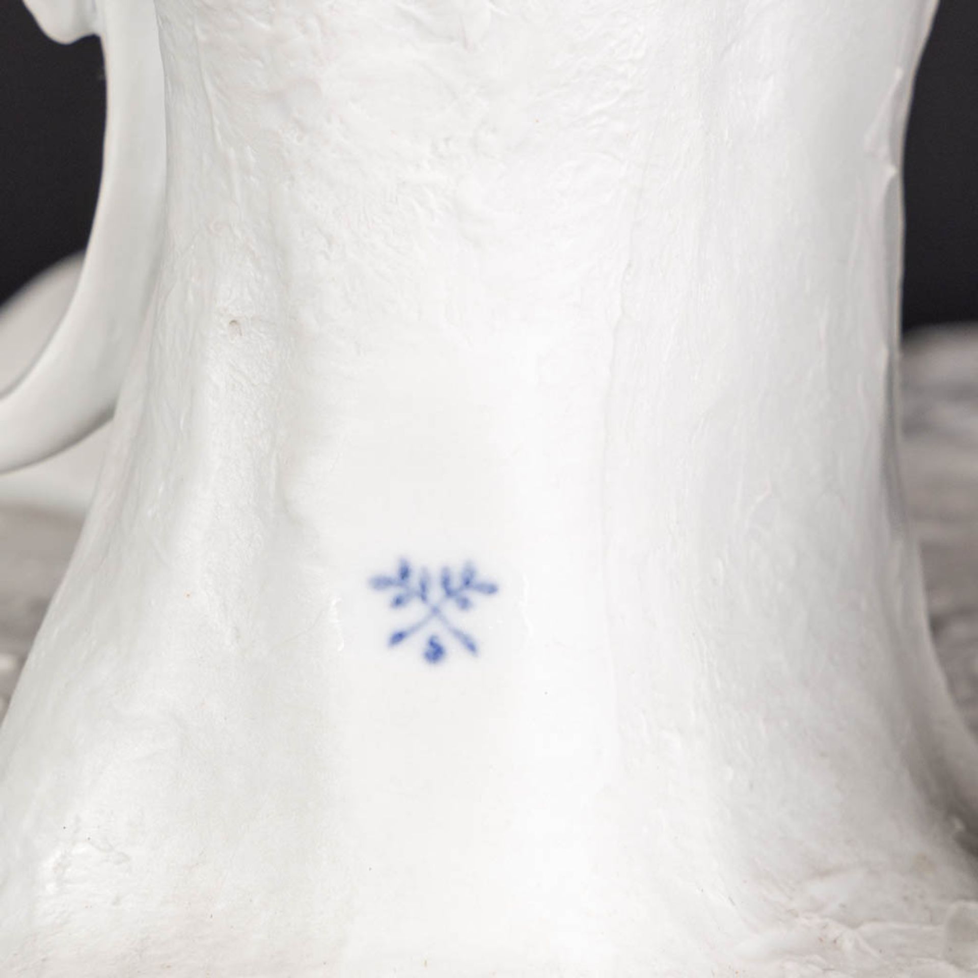 After Simon-Louis Boizot, Cupid, bisque porcelain. Probably made in Paris, France. (L:24 x W:28 x H: - Image 9 of 10