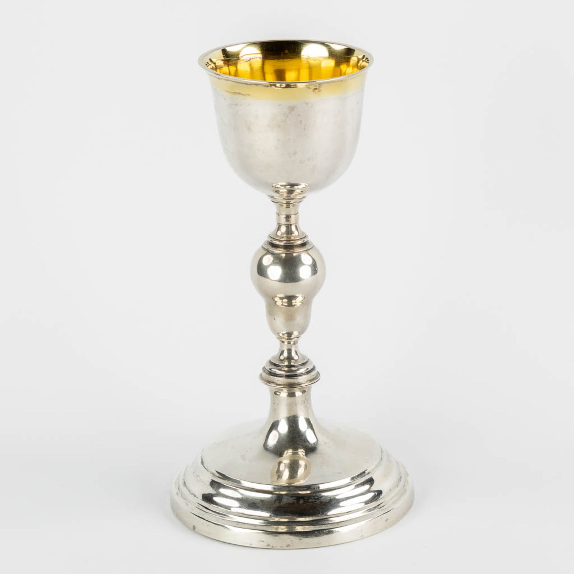 Bogaerts Petrus Josephus, a silver chalice, Antwerp. 833/100, 19th C. (H:26 x D:14 cm) - Image 5 of 10