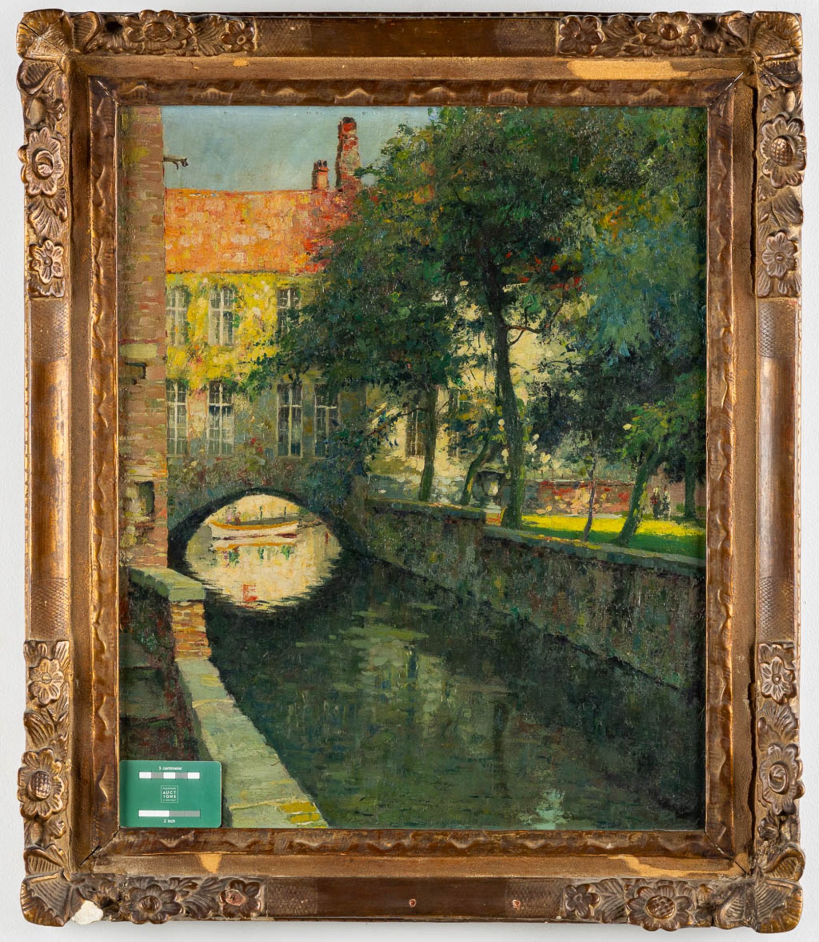 Charles Henri VERBRUGGHE (1877-1974) 'Pont De Gruuthuuse' oil on panel. (W:50 x H:60 cm) - Bild 2 aus 9