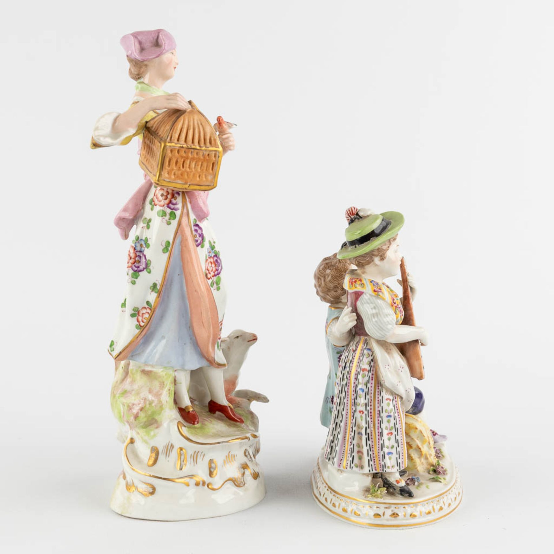 Six Polychrome porcelain figurines, Wilhemsfeld, Vienna, Haas &amp; Czjzek, Schlaggenwald. (W:22 x H - Image 5 of 34