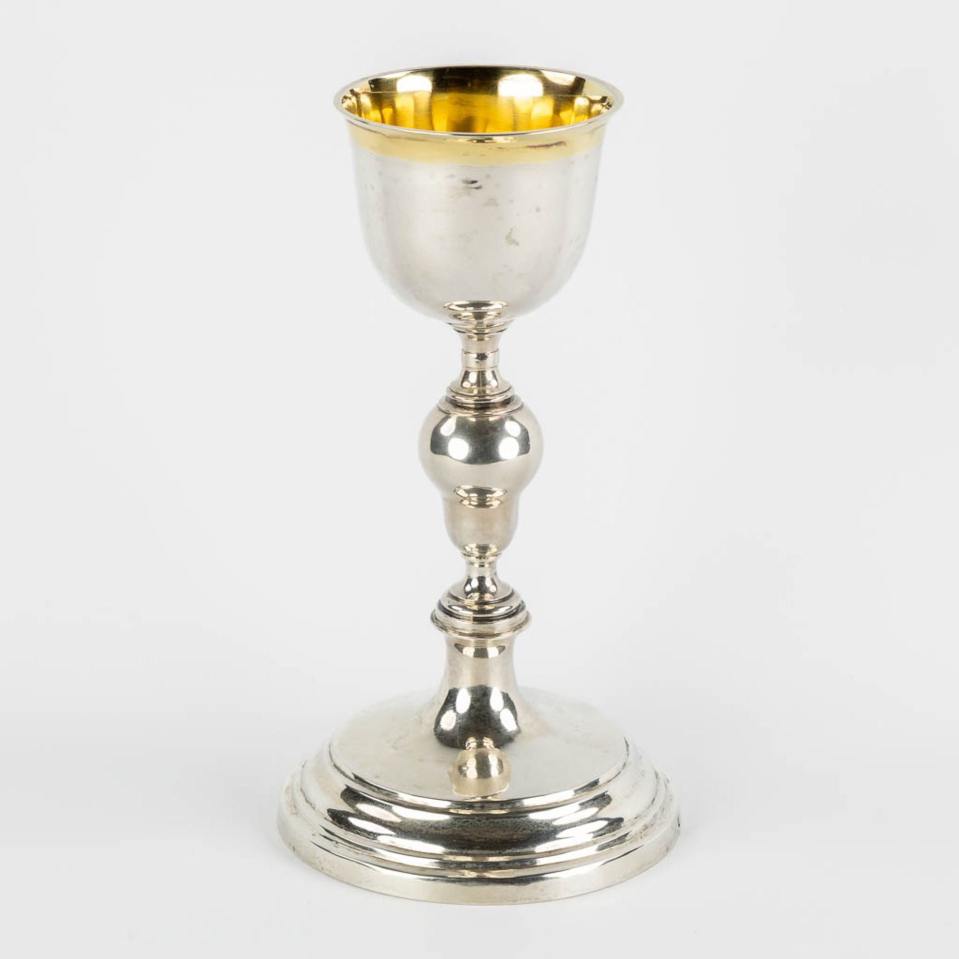 Bogaerts Petrus Josephus, a silver chalice, Antwerp. 833/100, 19th C. (H:26 x D:14 cm) - Image 3 of 10