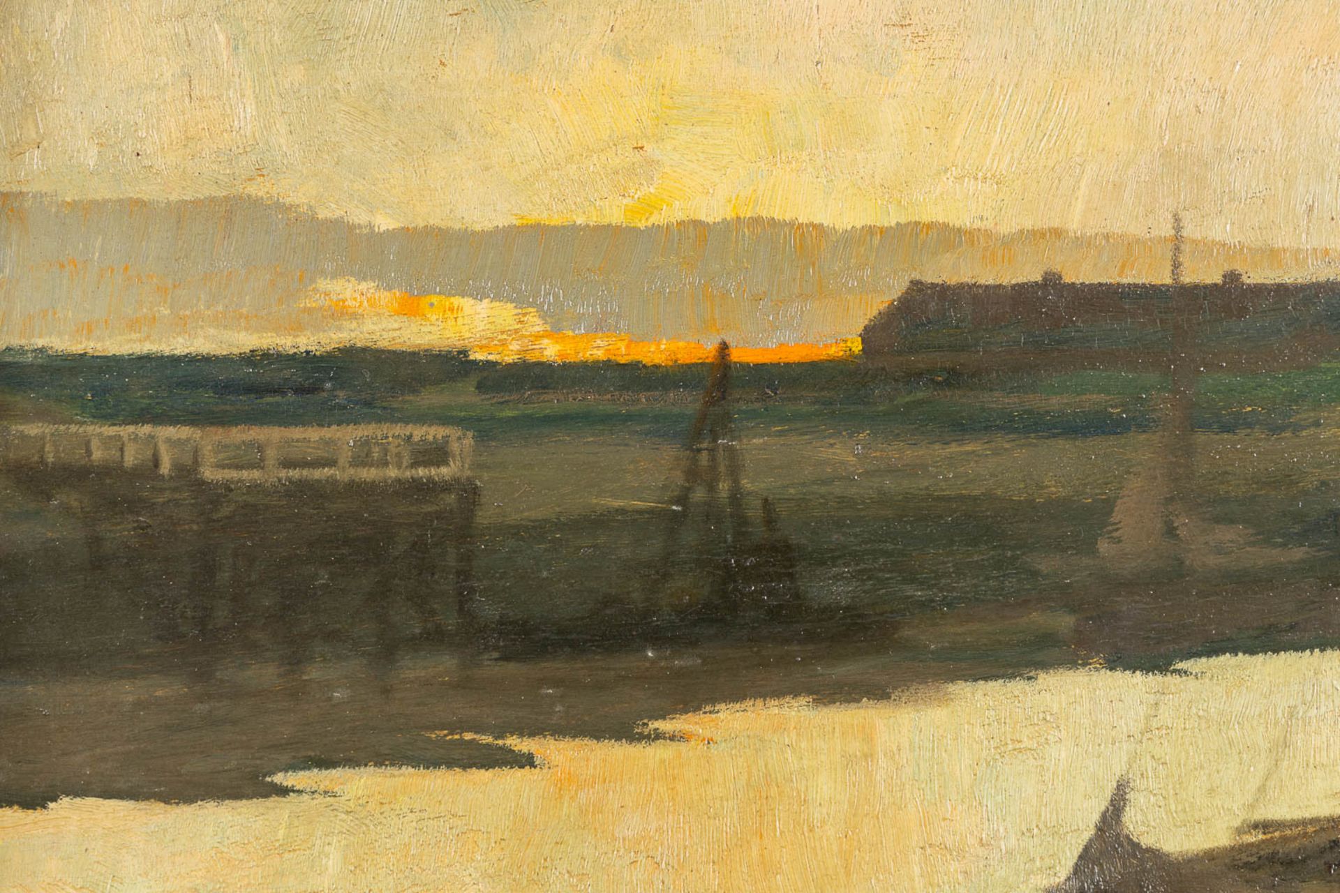 A decorative pair of paintings, 'Marine', oil on panel. Signed 'Henry De Tanoy'. (W:61 x H:59 cm) - Bild 8 aus 12