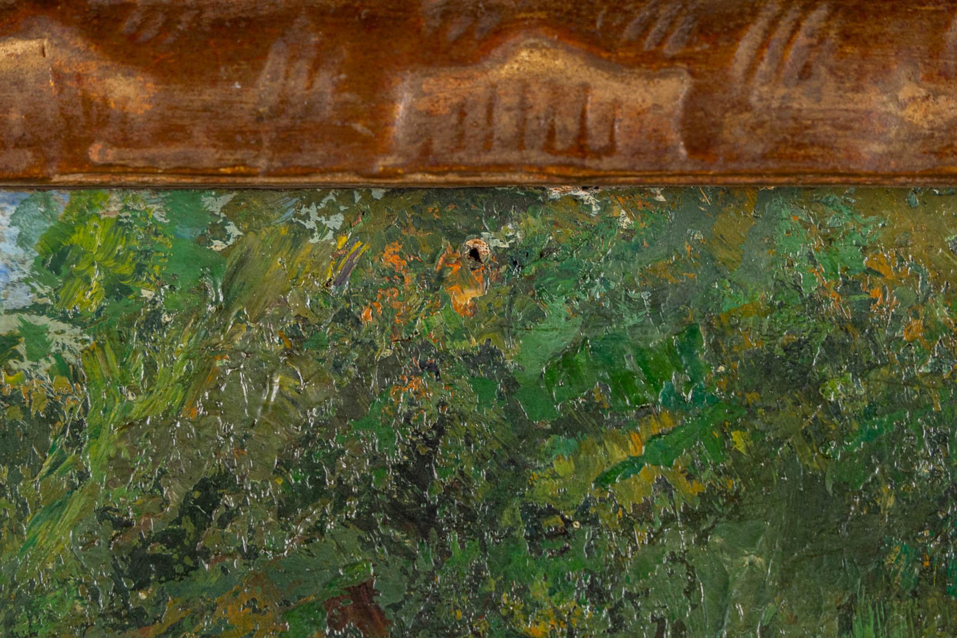 Charles Henri VERBRUGGHE (1877-1974) 'Pont De Gruuthuuse' oil on panel. (W:50 x H:60 cm) - Bild 6 aus 9