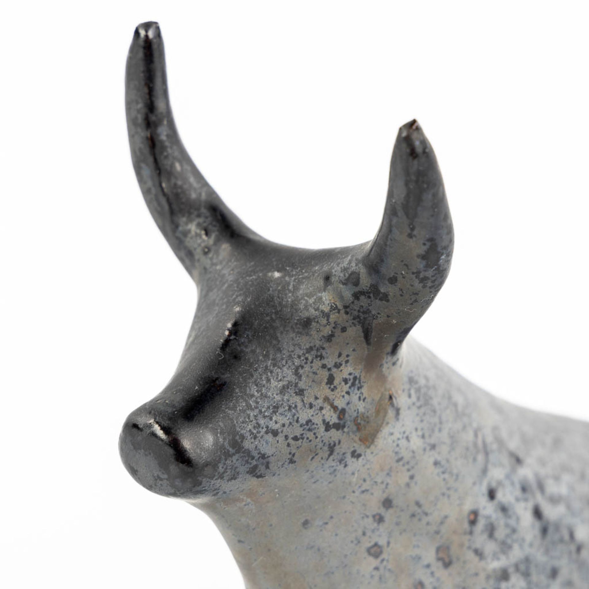 Rogier VANDEWEGHE (1923-2020) 'Bull' for Amphora. (L:7,5 x W:19 x H:18 cm) - Image 9 of 9