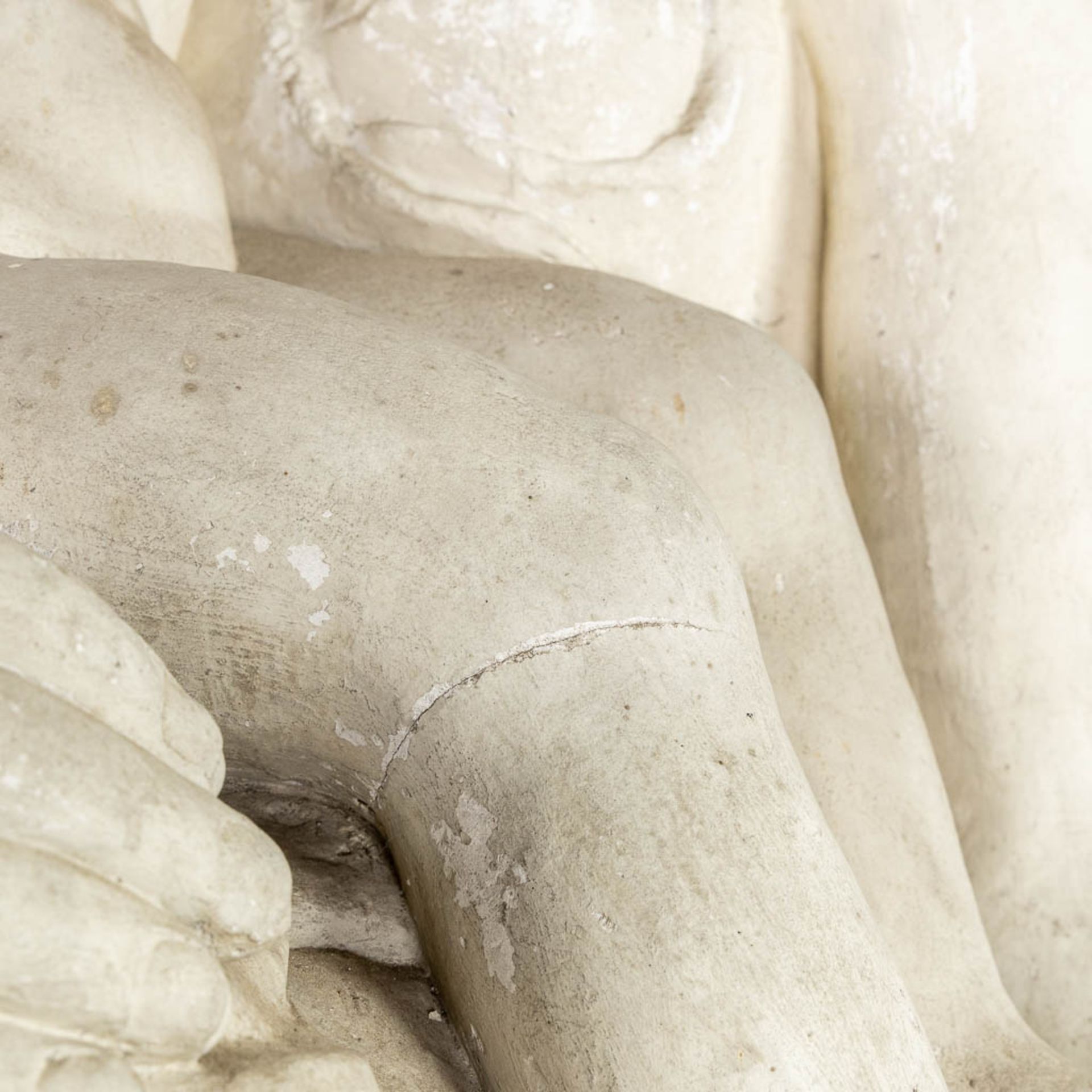 Karel AUBROECK (1894-1986) 'Mother and Child' an exceptionally large sculpture, plaster. (L:152 x W: - Image 13 of 16