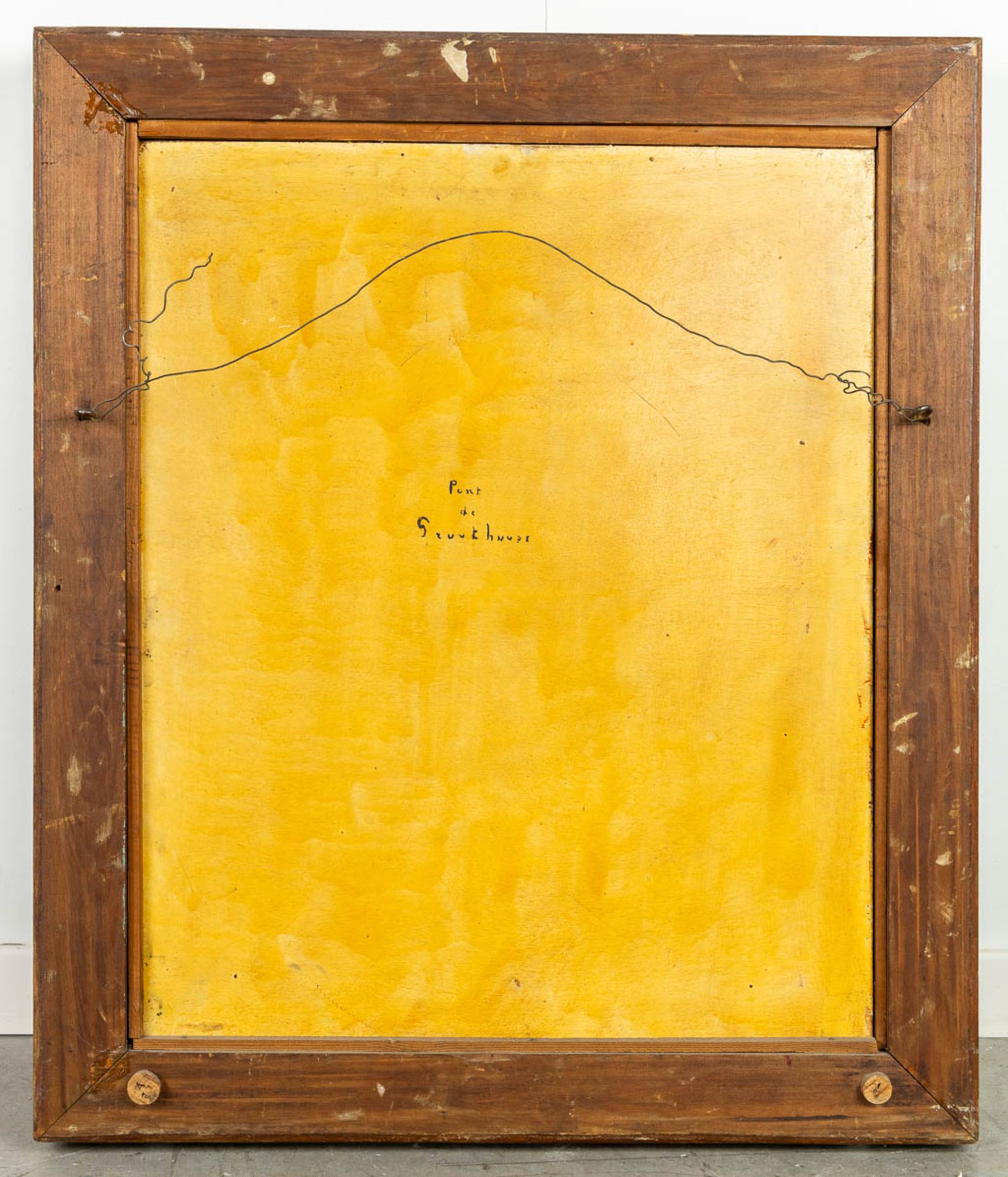 Charles Henri VERBRUGGHE (1877-1974) 'Pont De Gruuthuuse' oil on panel. (W:50 x H:60 cm) - Bild 8 aus 9