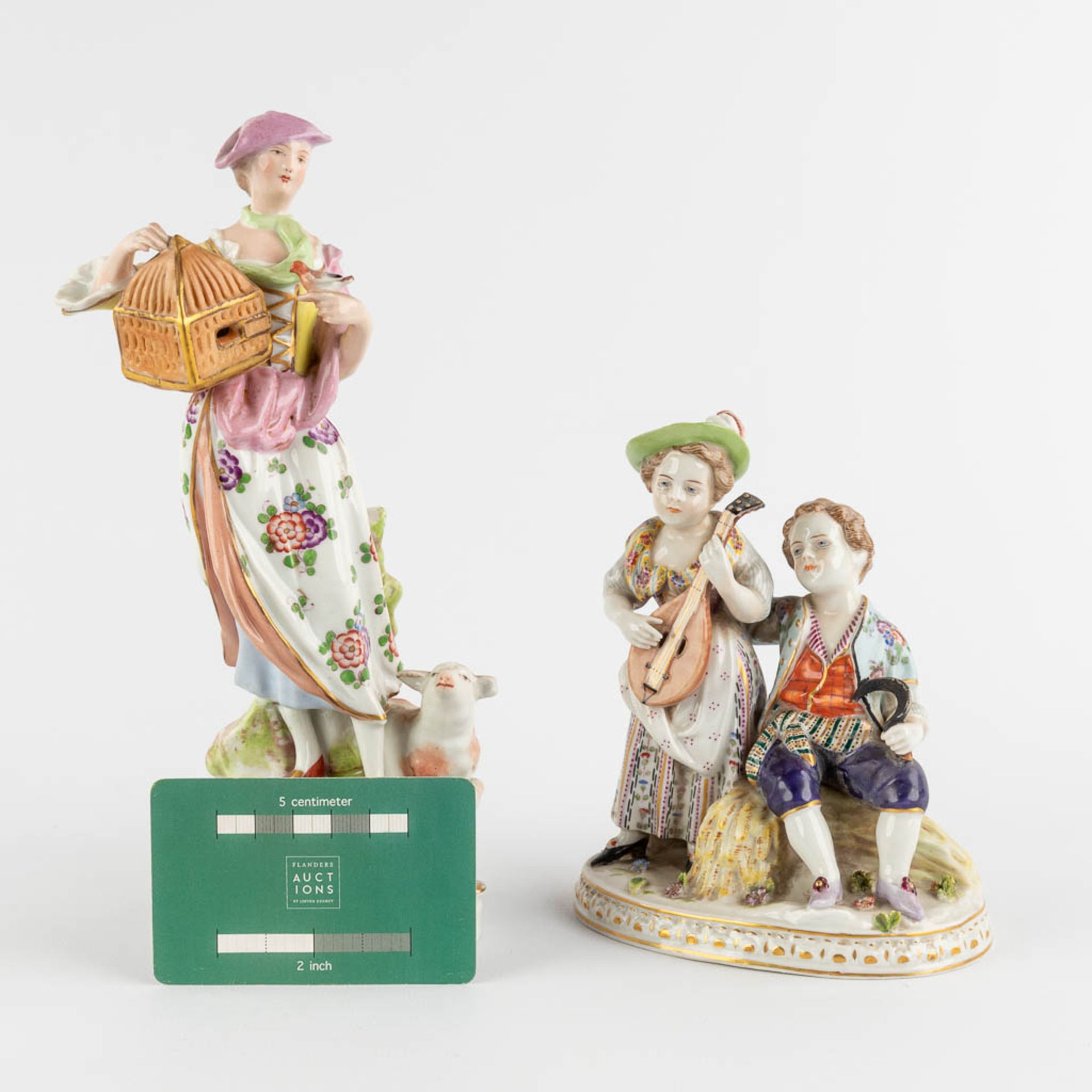 Six Polychrome porcelain figurines, Wilhemsfeld, Vienna, Haas &amp; Czjzek, Schlaggenwald. (W:22 x H - Image 2 of 34