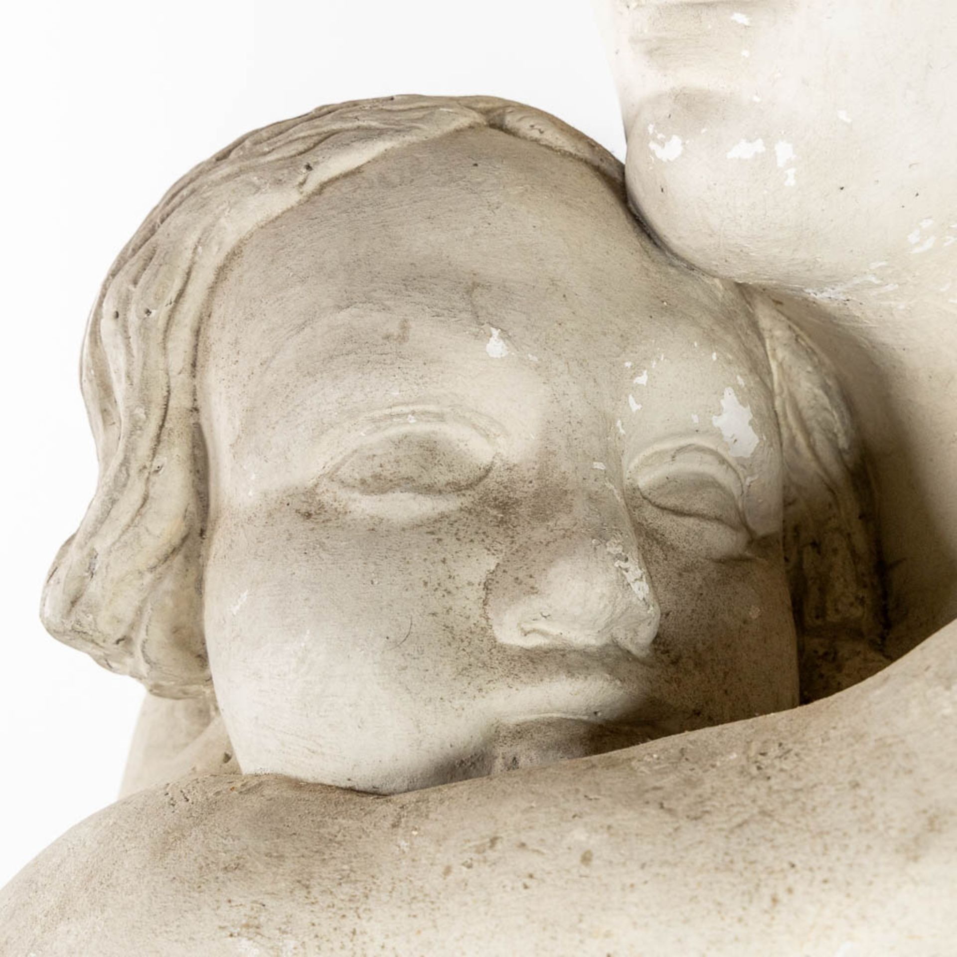 Karel AUBROECK (1894-1986) 'Mother and Child' an exceptionally large sculpture, plaster. (L:152 x W: - Image 16 of 16