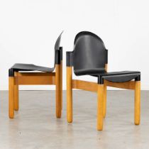 Gerd LANGE (1931) 'Chairs' for Thonet. Plastic and wood. (L:47 x W:46 x H:80 cm)