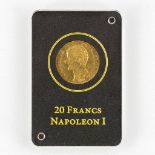 An antique silver coin 'Napoleon 1, 20 Francs, AN12, added a commemorative coin for Napoleon Bonapar