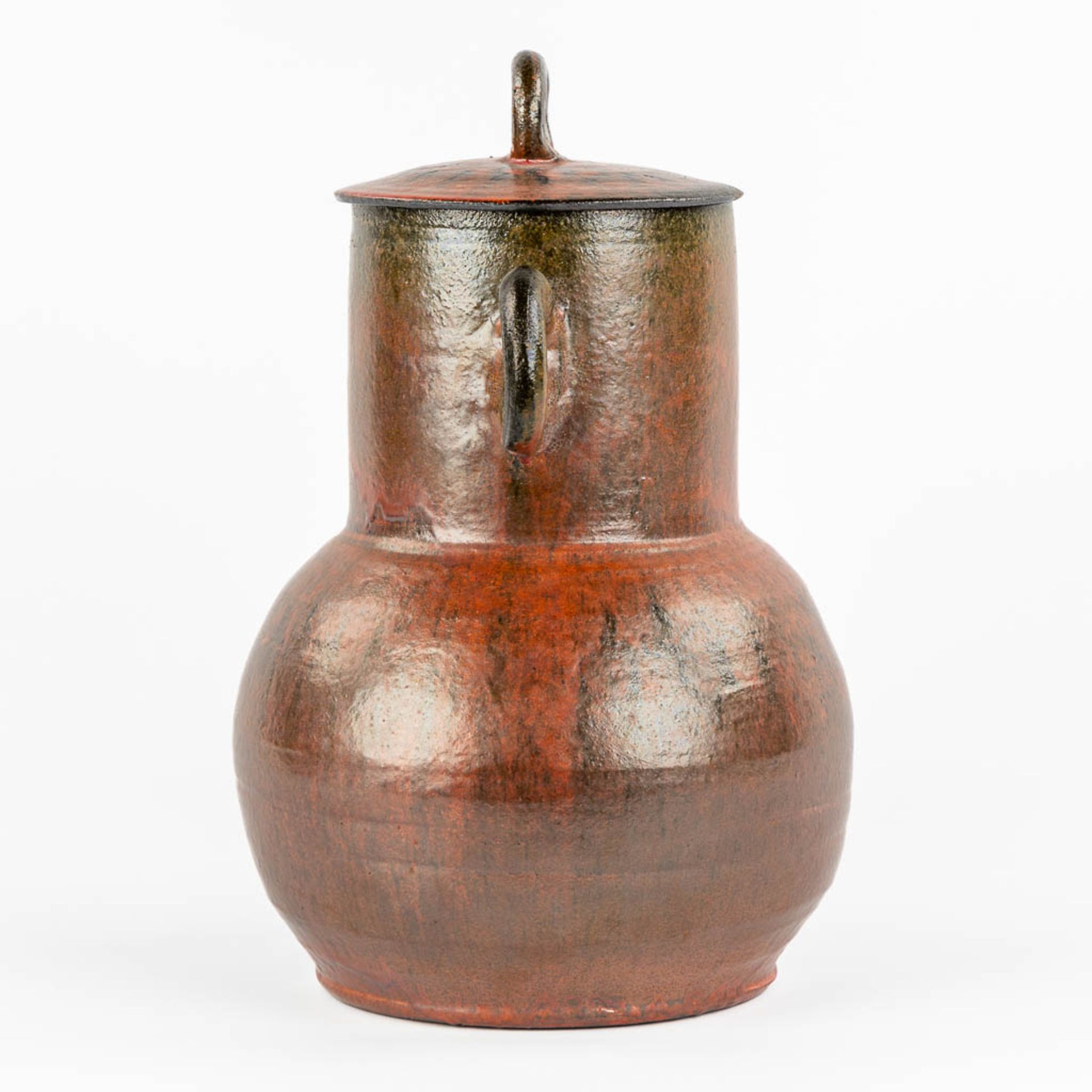 Léon GOOSSENS (XX) 'Vase' Chrome red glazed ceramics. (L:21 x W:26 x H:36 cm) - Image 6 of 12