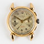 A vintage 'Chronograph Suisse' with an 18kt yellow gold case. 35mm. (D:3,5 cm)