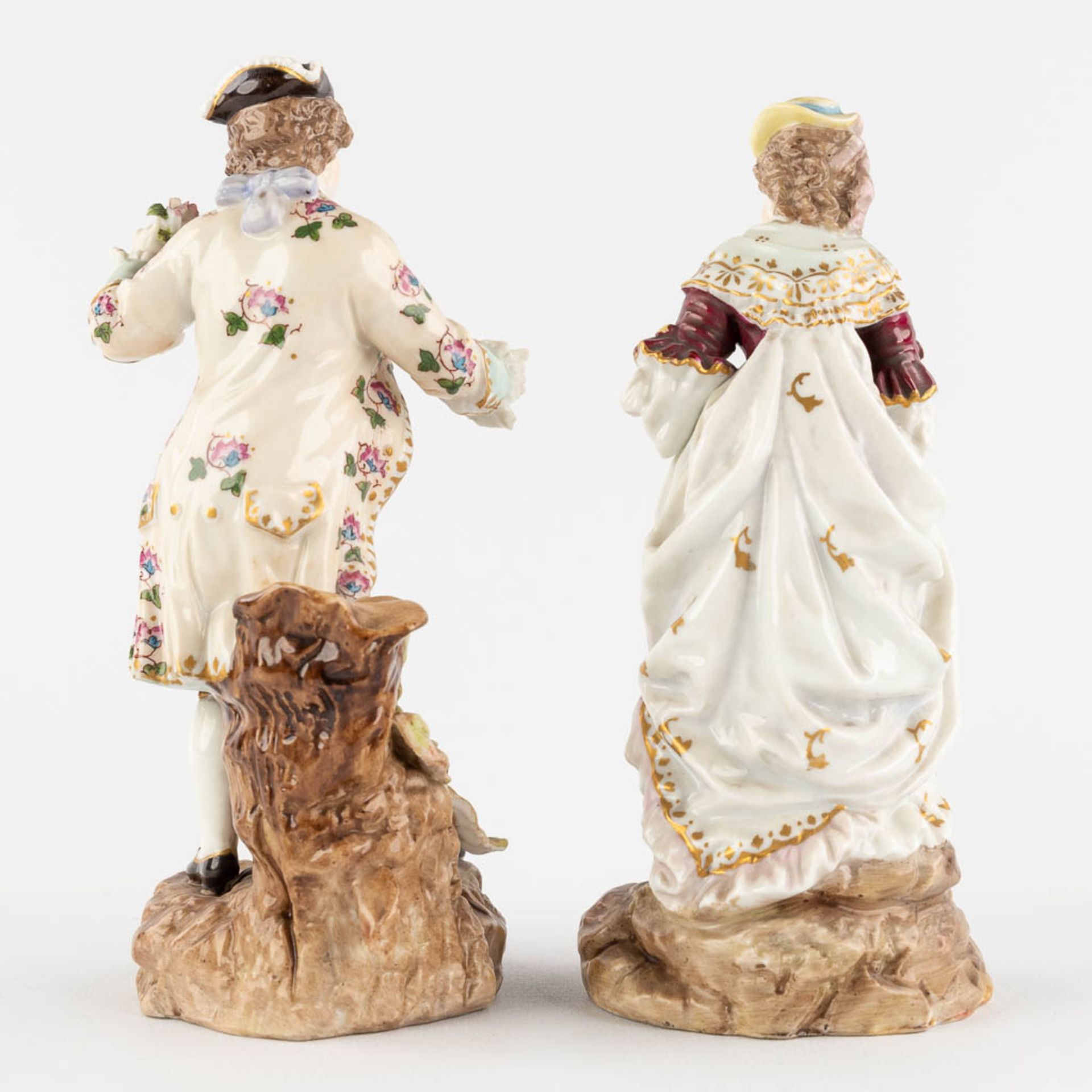 Six Polychrome porcelain figurines, Wilhemsfeld, Vienna, Haas &amp; Czjzek, Schlaggenwald. (W:22 x H - Image 18 of 34