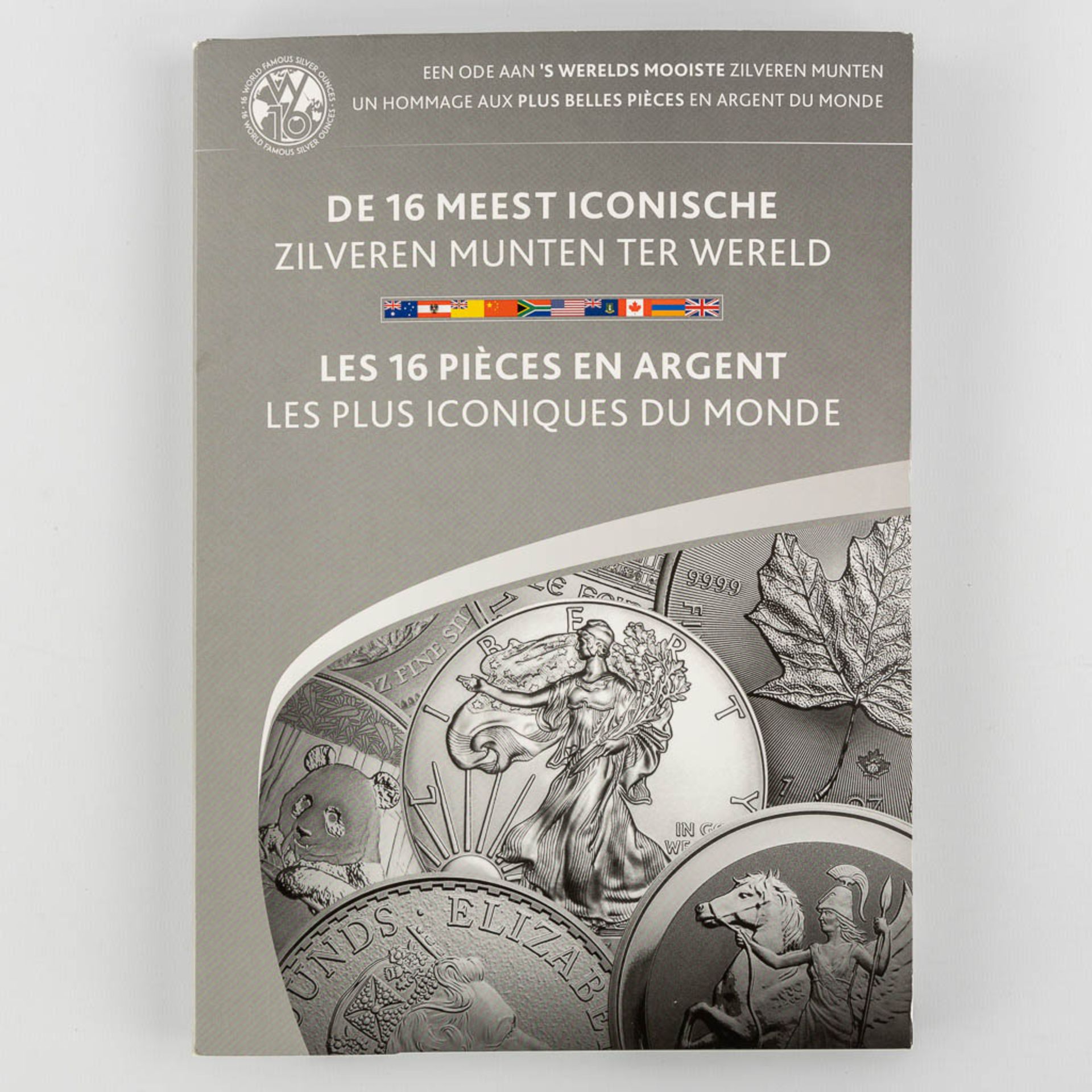 A large collection of 16 silver coins, 'The Nicest Coins of the World'. 999/1000. 15 troy Ounces (31 - Image 8 of 11
