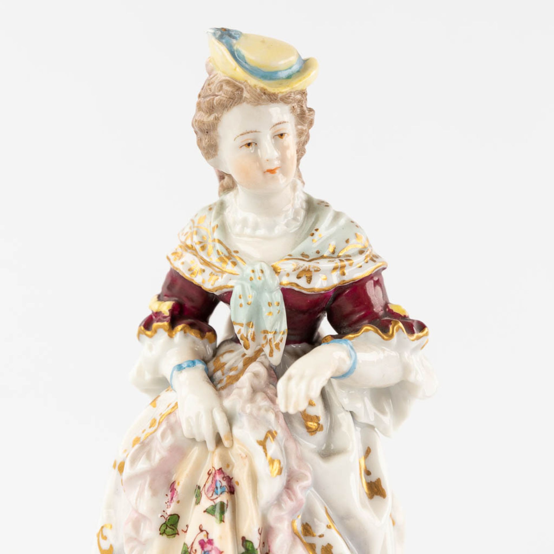 Six Polychrome porcelain figurines, Wilhemsfeld, Vienna, Haas &amp; Czjzek, Schlaggenwald. (W:22 x H - Image 22 of 34