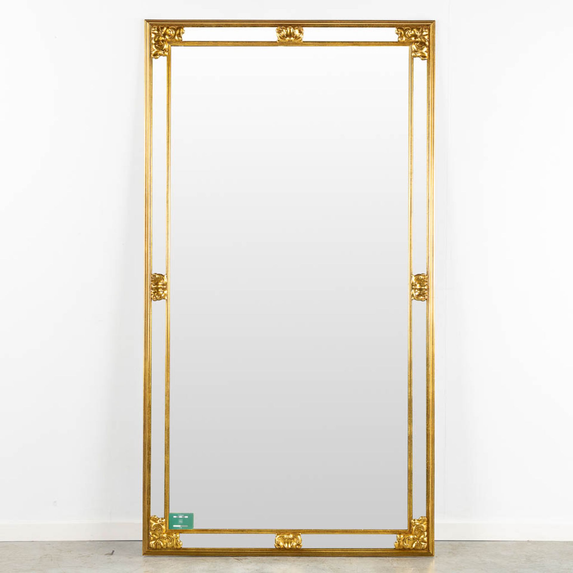 Deknudt, a mirror, gilt wood. (W:102 x H:185 cm) - Image 2 of 8