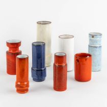 Rogier VANDEWEGHE (1923-2020) '8 miniature vases' for Amphora. (H:19 x D:7,5 cm)