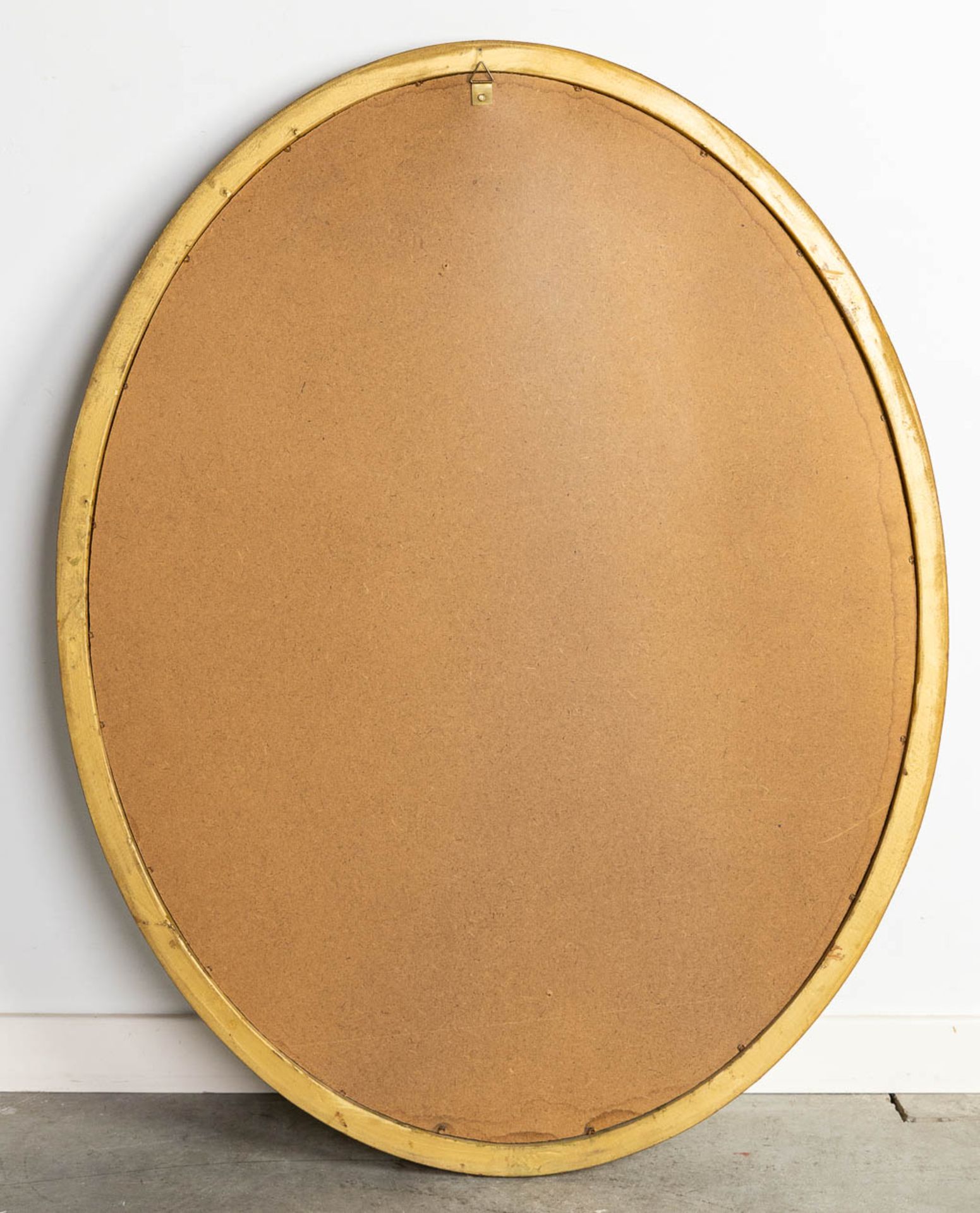 Deknudt, a gilt oval mirror. (W:72 x H:92 cm) - Image 6 of 6