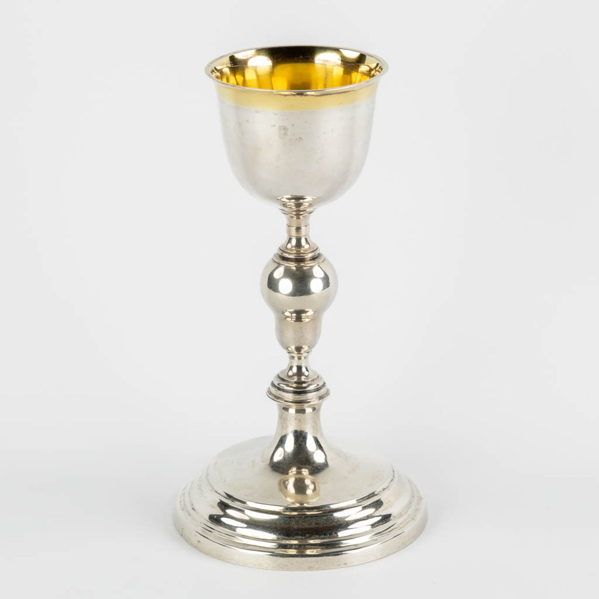 Bogaerts Petrus Josephus, a silver chalice, Antwerp. 833/100, 19th C. (H:26 x D:14 cm) - Image 4 of 10