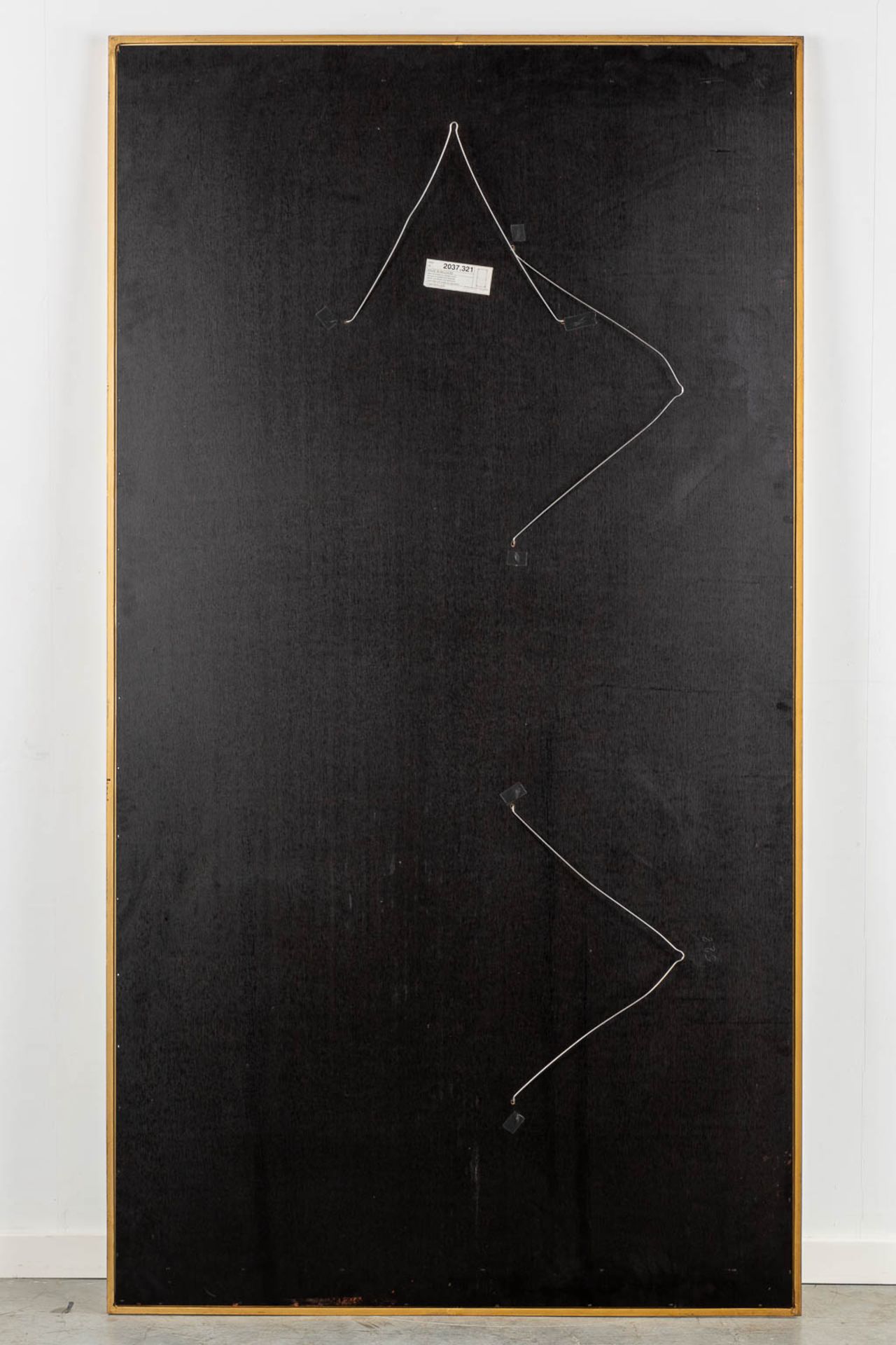 Deknudt, a mirror, gilt wood. (W:102 x H:185 cm) - Image 7 of 8