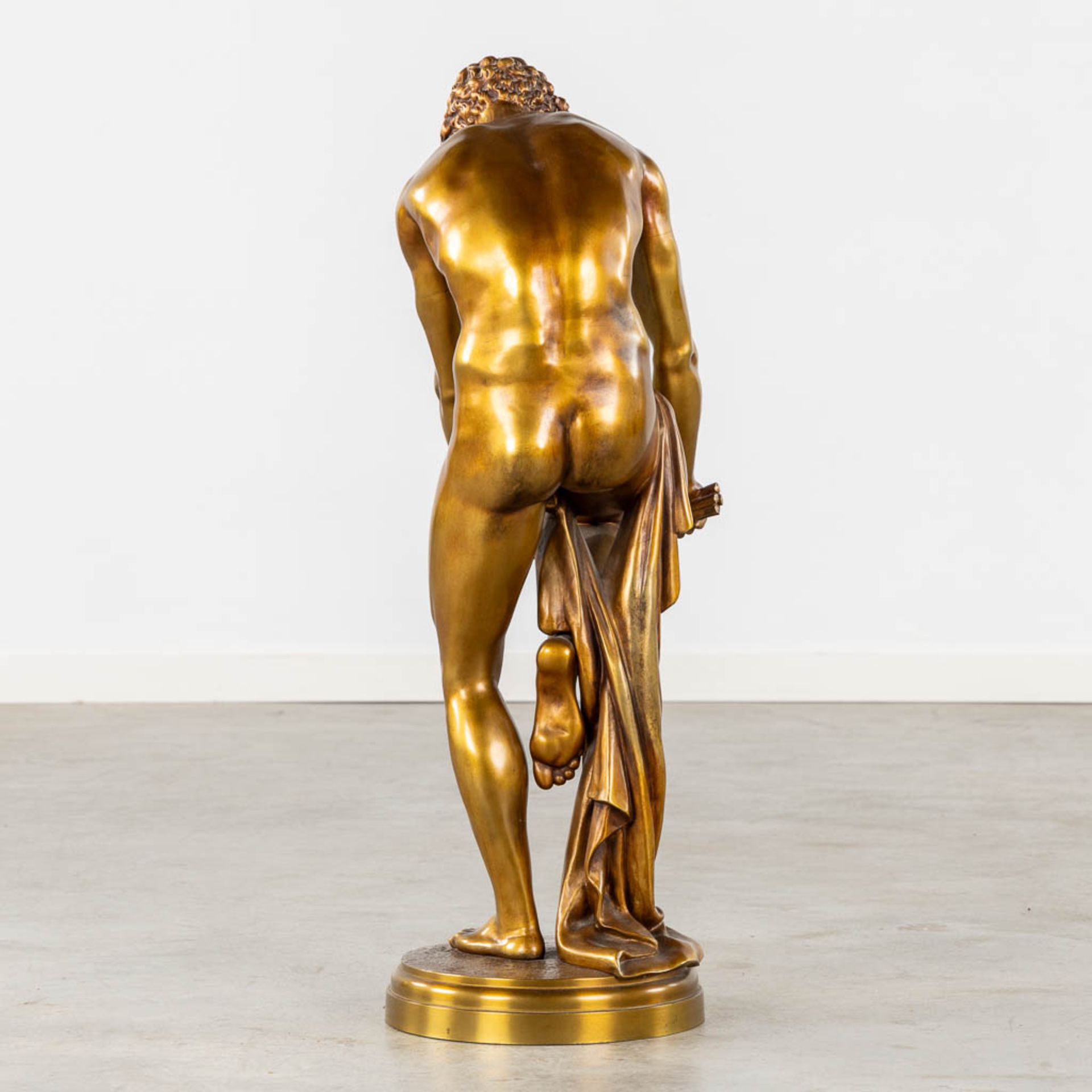 Louis Léopold CHAMBARD (1811-1895) 'Le Bucheron' gilt bronze. (L:29 x W:37 x H:84 cm) - Image 5 of 11