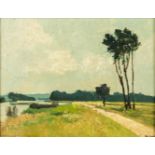 Joseph DE COENE (1875-1950) 'Landscape' oil on panel. (W:43 x H:33 cm)