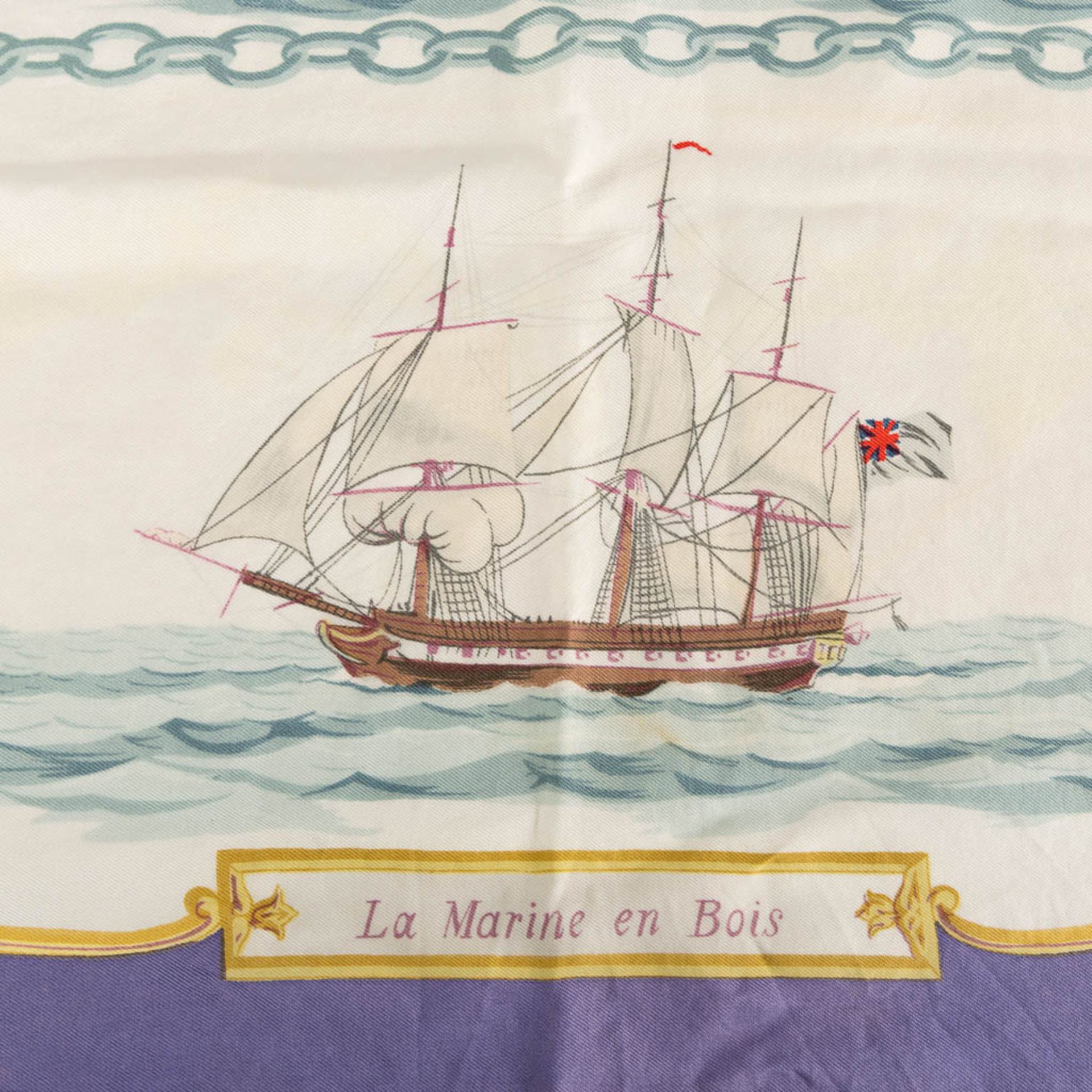 Hermès Paris, two silk scarfs. (L:84 x W:84 cm) - Image 4 of 24