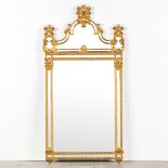 Deknudt, a gilt mirror in Louis XVI style. (W:60 x H:125 cm)