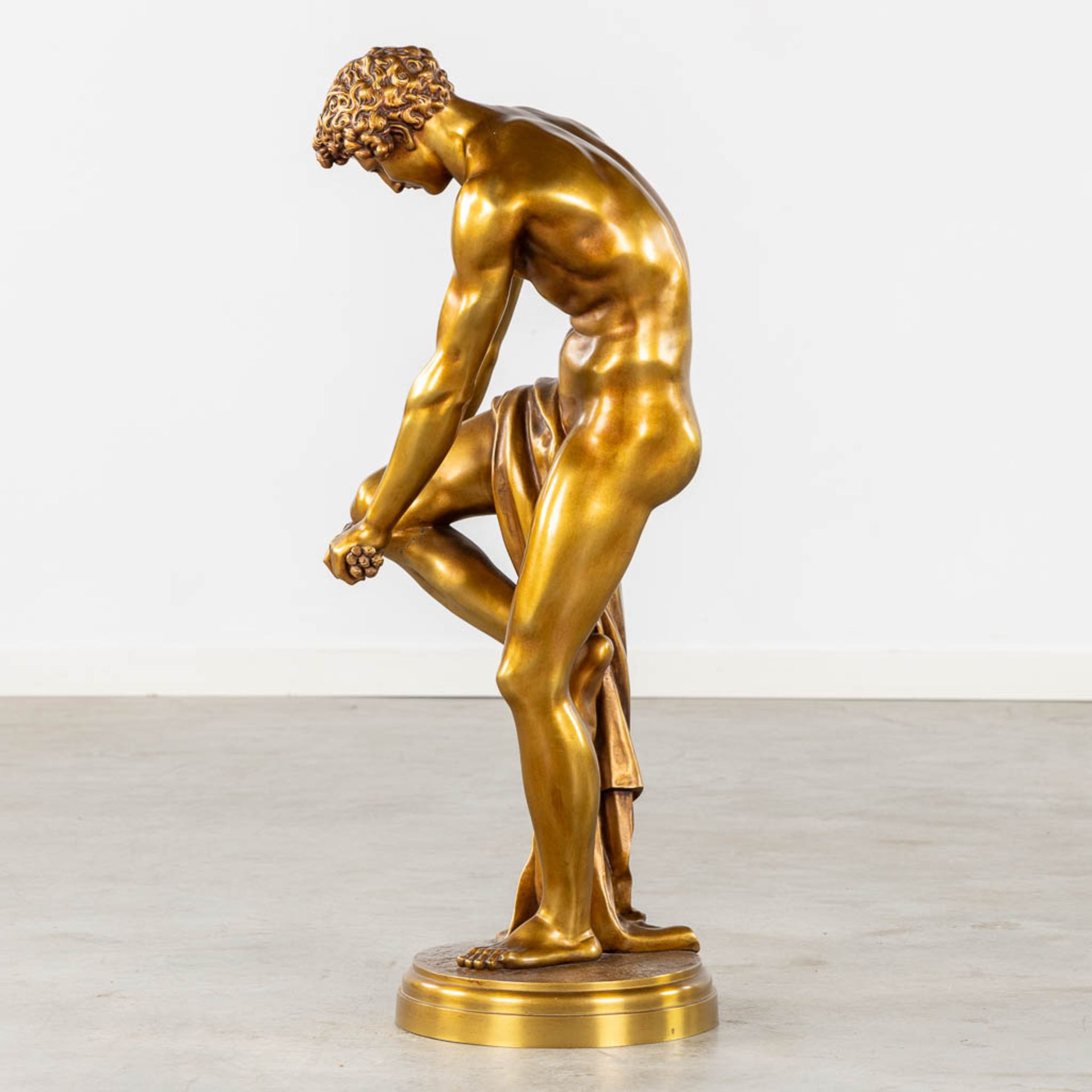Louis Léopold CHAMBARD (1811-1895) 'Le Bucheron' gilt bronze. (L:29 x W:37 x H:84 cm) - Image 4 of 11
