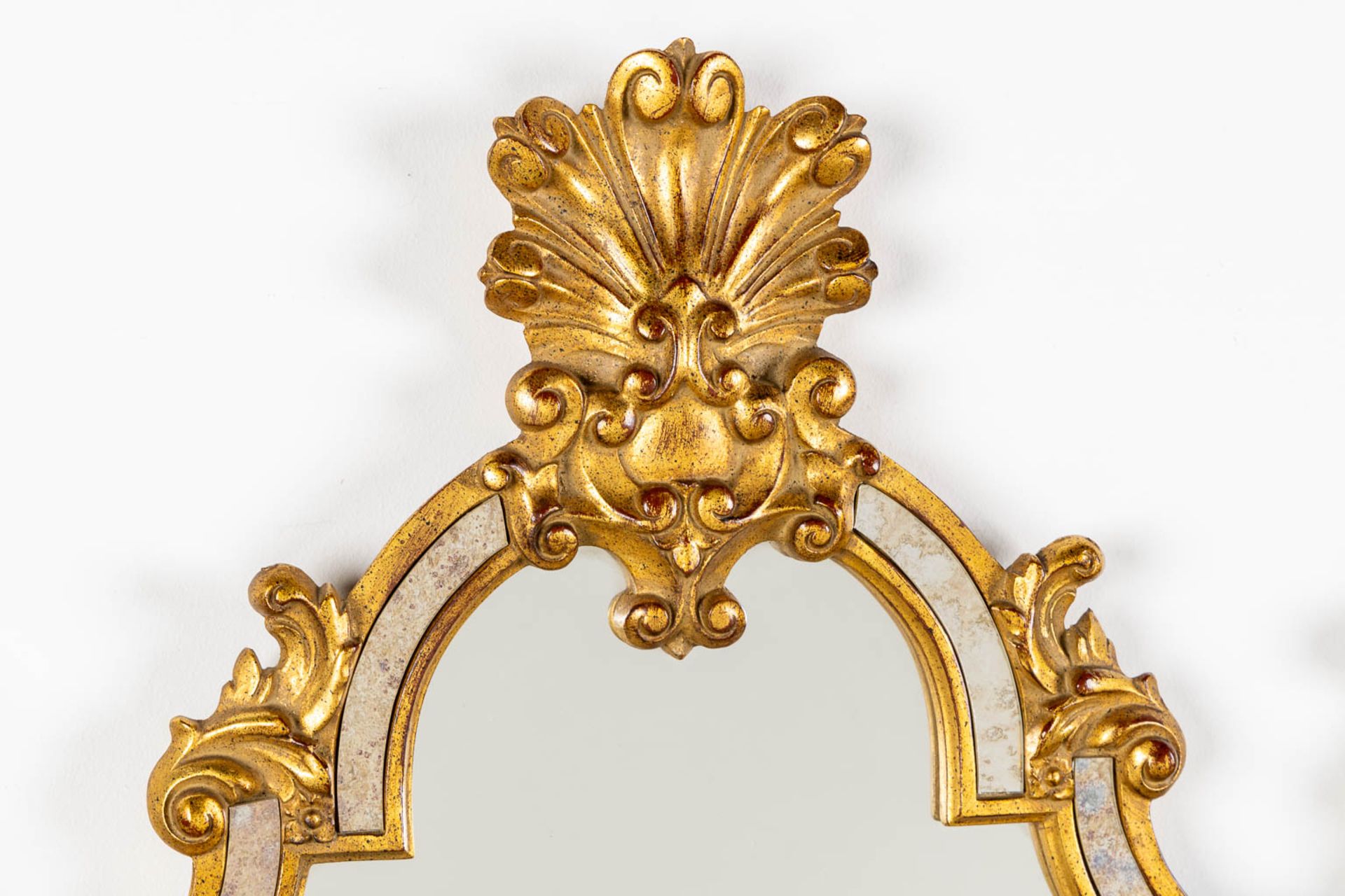 Deknudt, a gilt mirror in Louis XVI style. (W:60 x H:125 cm) - Image 3 of 8