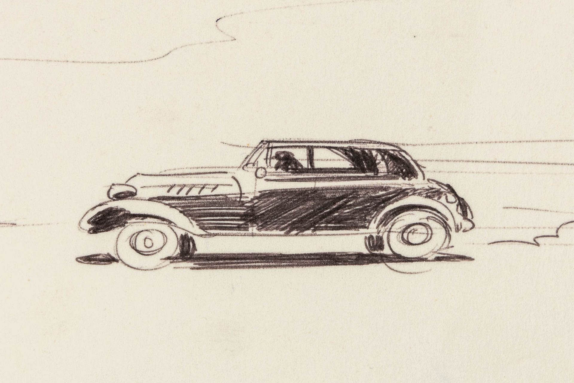 Jan BOSSCHAERT (1957) 'Two drawings' pen on paper. (W:21 x H:29,5 cm) - Image 8 of 9