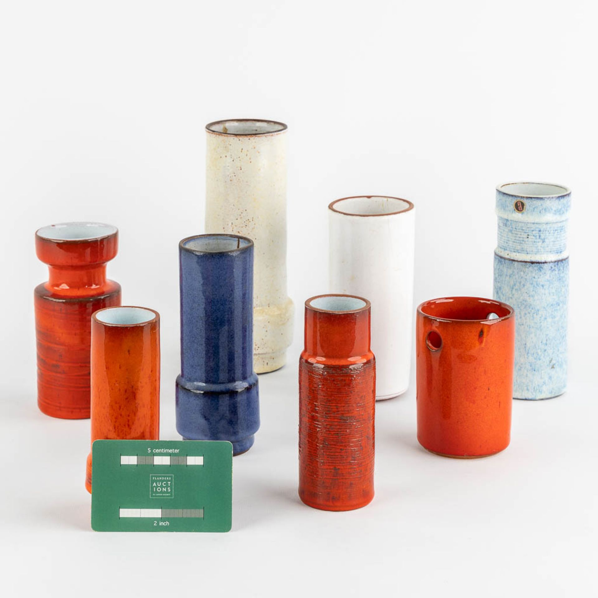 Rogier VANDEWEGHE (1923-2020) '8 miniature vases' for Amphora. (H:19 x D:7,5 cm) - Image 2 of 11