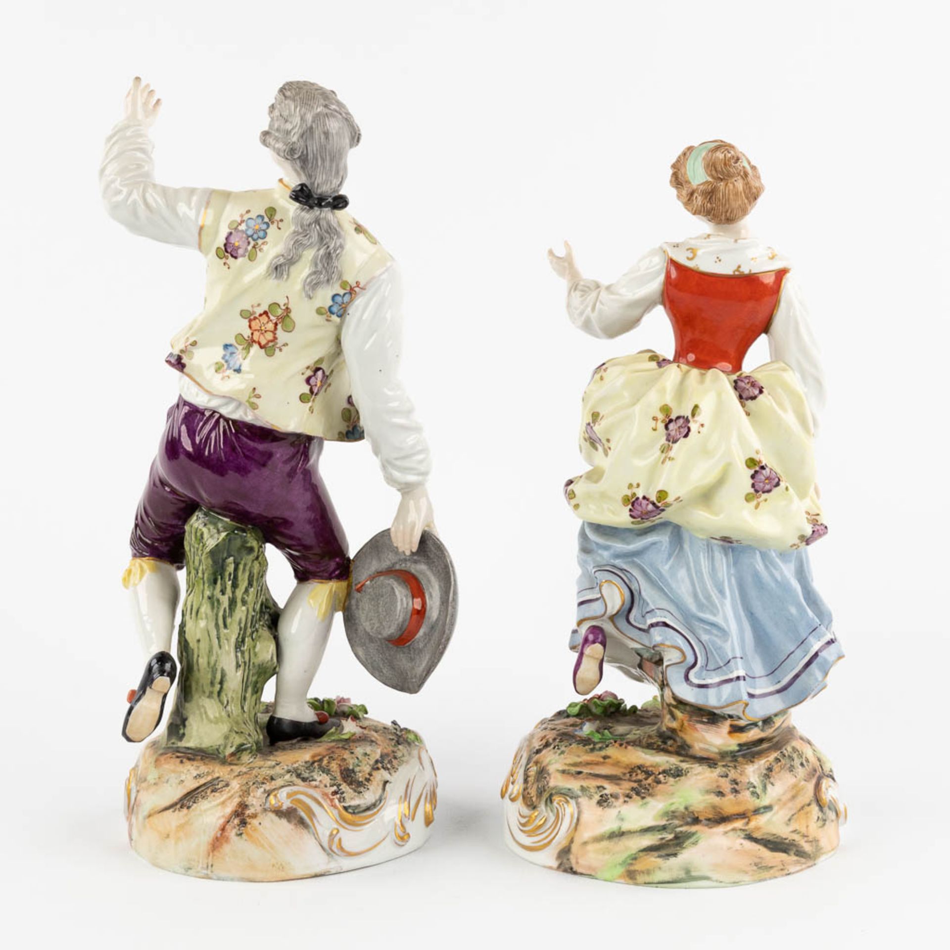 Six Polychrome porcelain figurines, Wilhemsfeld, Vienna, Haas &amp; Czjzek, Schlaggenwald. (W:22 x H - Image 26 of 34