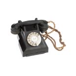 A Black Bakelite GPO 332L Combined Microtelephone,