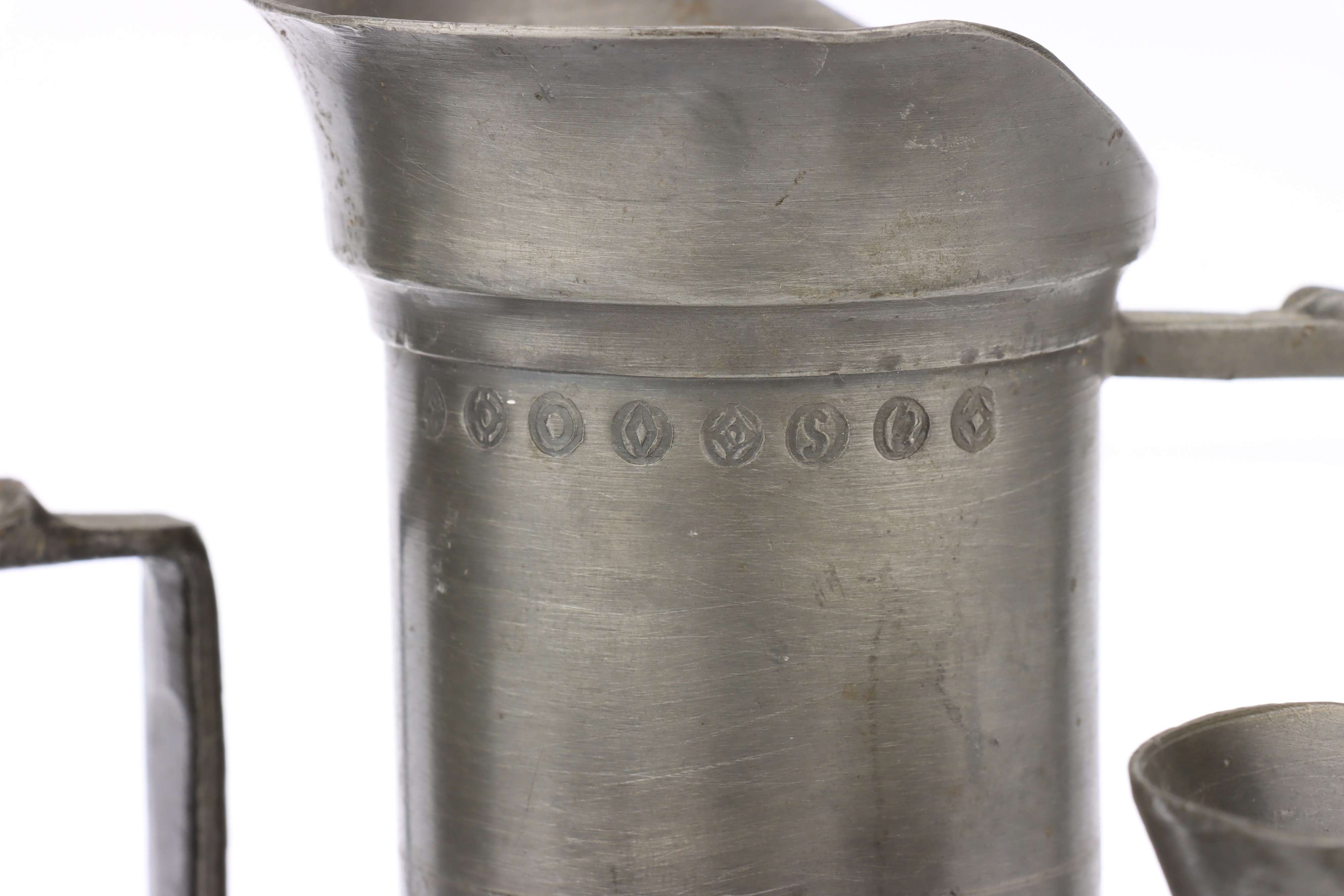 Set of 5 German Pewter Fluid Capacity Measures, - Image 3 of 3