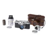 A Leica IIIf Rangefinder Camera Outfit,