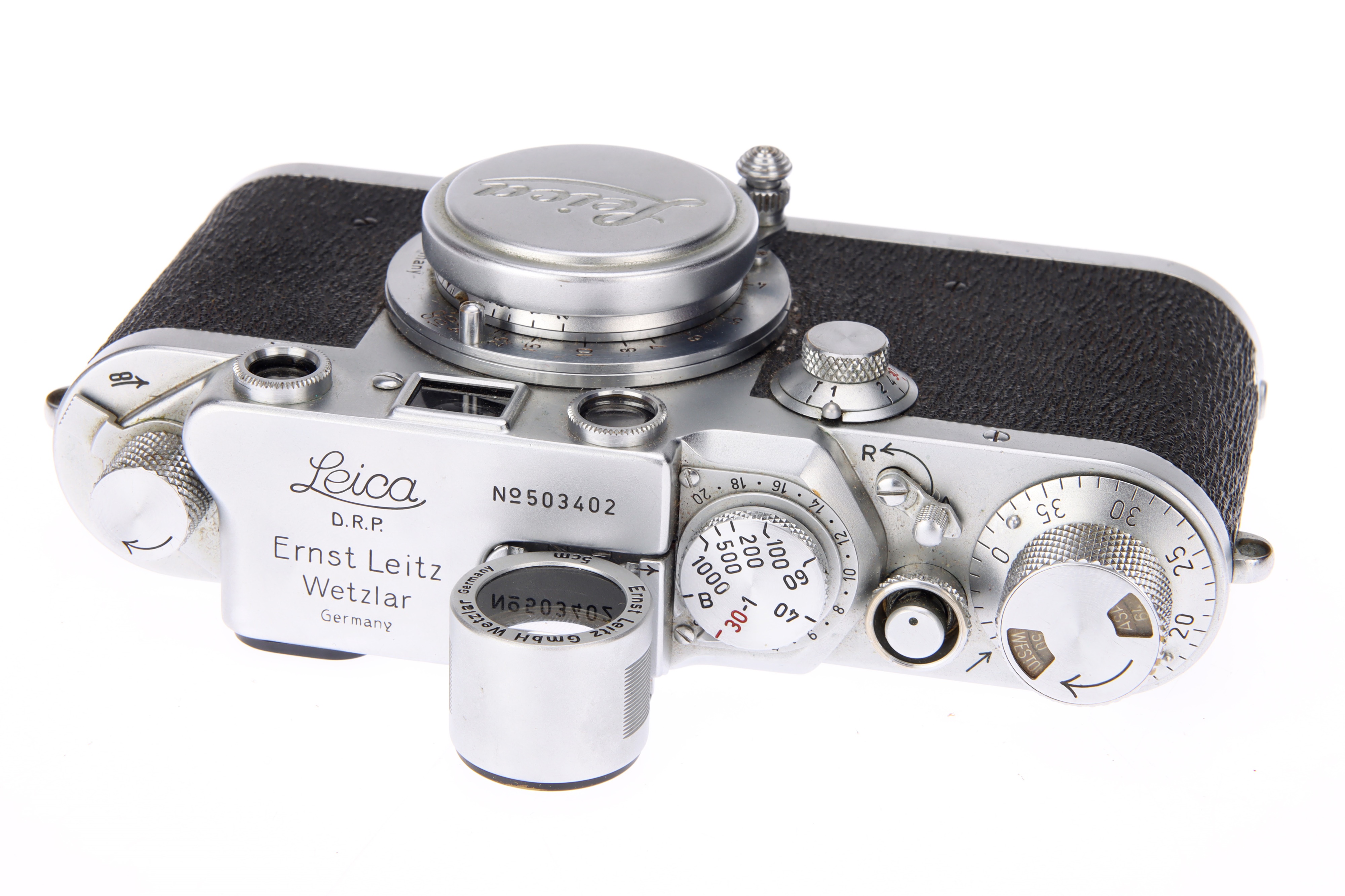 A Leica IIIf 'Sharkskin' Rangefinder Camera, - Image 2 of 2