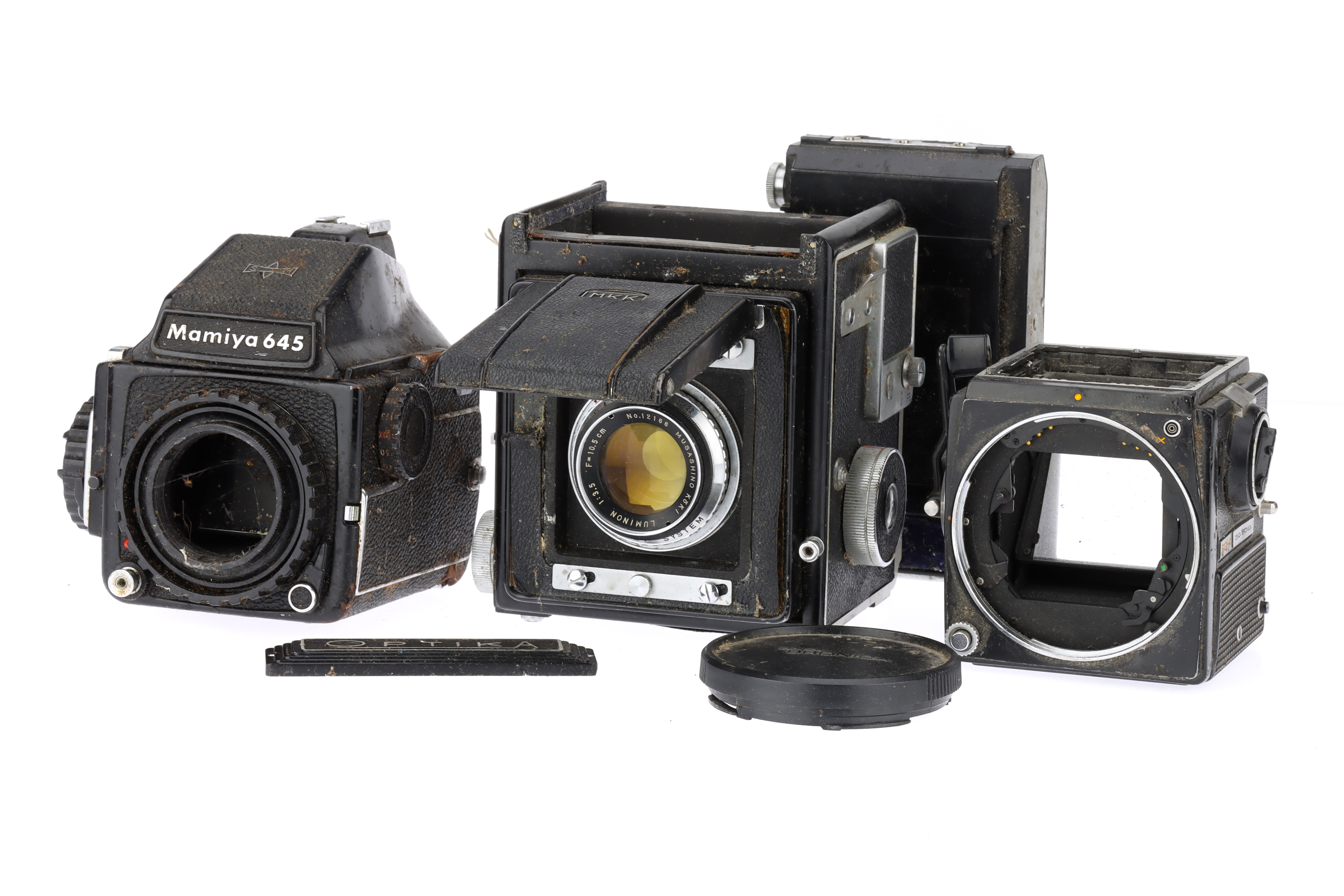 A Mixed Selection of Medium Format Camera Bodies,