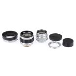 Two Canon L39 Screw Mount Lenses,