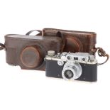 A Leitz Wetzlar IIIb 35mm Rangefinder Camera