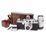 A Leica IIIf 'Sharkskin' Rangefinder Camera,