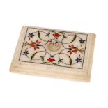 Inlaid White Marble Letter Weight,