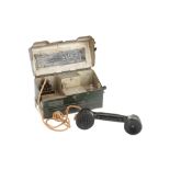 A Rare Vintage Railway Engineers Field Telephone,