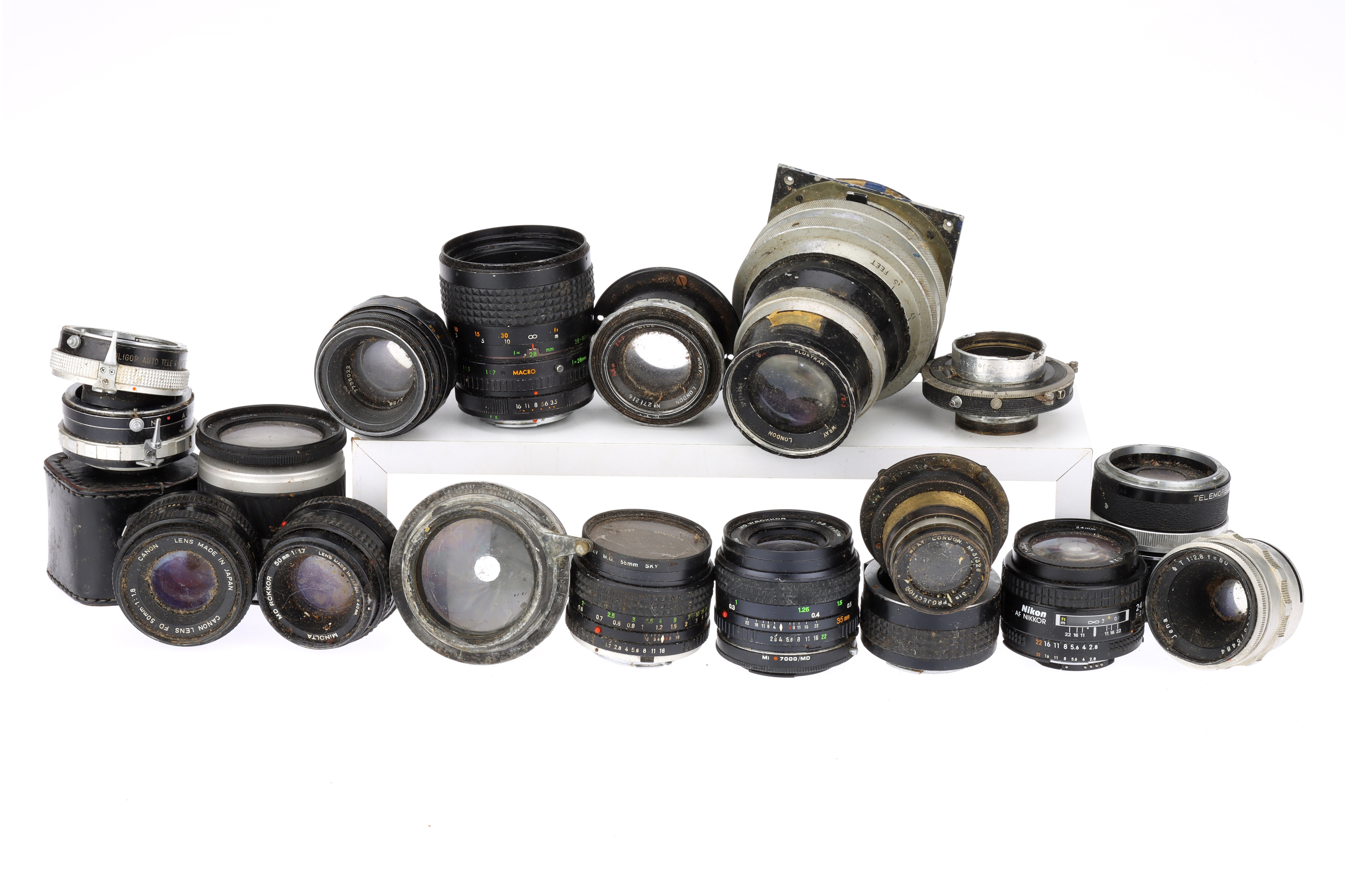 A Mixed Selection of Camera Lenses,