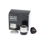 A Voigtlander Color Skopar f/4 21mm Lens,